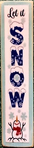 Porch Board - Snowman